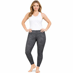 NWT Serra Super Soft Leggings Women XL 16-18 Black Polka Dot Yoga Lounge 1 Pair